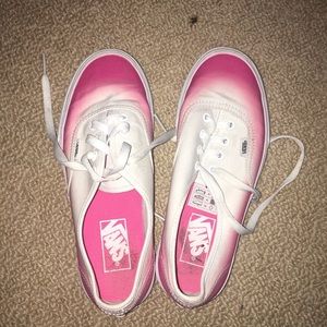Pink ombré vans!